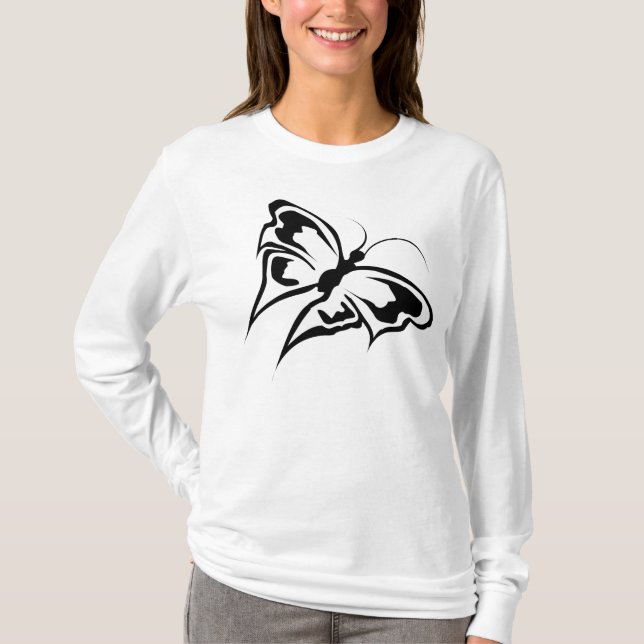 Camiseta Parte superior da borboleta (Frente)