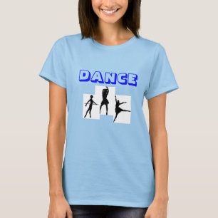 Camiseta Parte superior da dança das mulheres