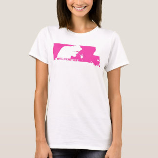 Camiseta Parte superior da esposa do soldador do LA