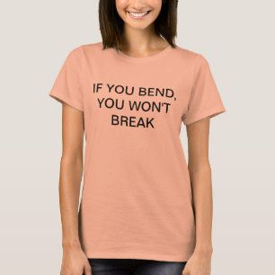 Camiseta Parte superior da ioga das mulheres - "SE VOCÊ SE