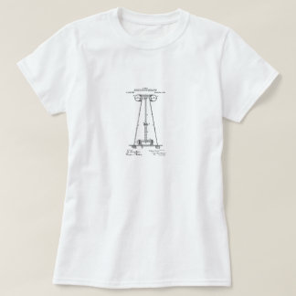Camiseta Parte superior da patente de Nikola Tesla