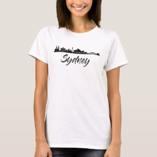 Camiseta Parte superior das mulheres da skyline de Sydney