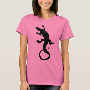 Camiseta Parte superior das senhoras da arte do réptil da