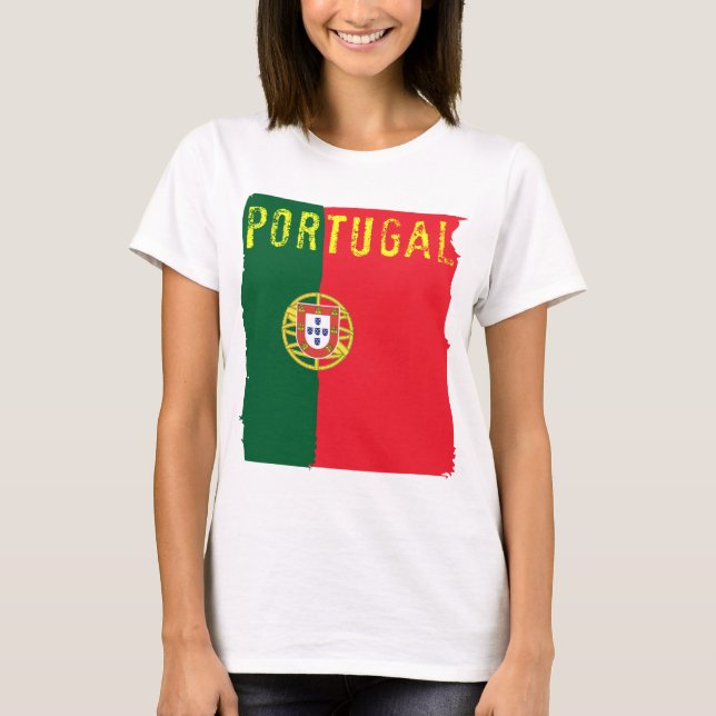 Camiseta Parte superior das senhoras da bandeira de (Frente)