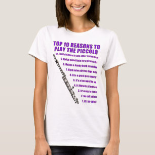 Camiseta Parte superior de flautim 10