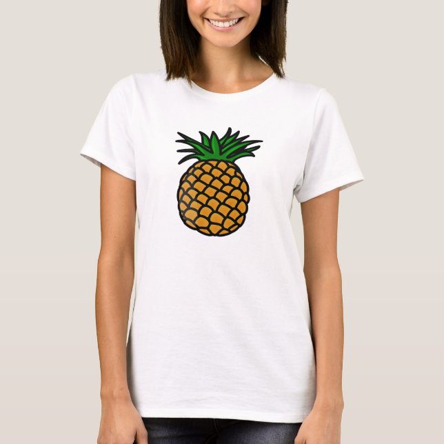 Camiseta Parte superior do abacaxi (Frente)