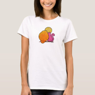 Camiseta Parte superior do círculo do Flowy das mulheres d