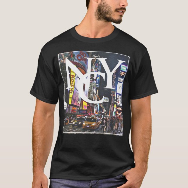 Camiseta Parte superior do desenhista dos homens de NYC (Frente)