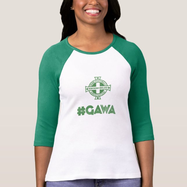 Camiseta Parte superior do #GAWA de Irlanda do Norte (Frente)