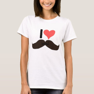 Camiseta parte superior do iheartmoustache