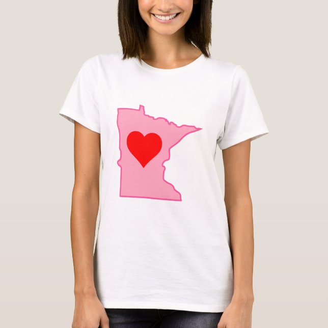 Camiseta Parte superior dos espaguetes - amor Minnesota de (Frente)