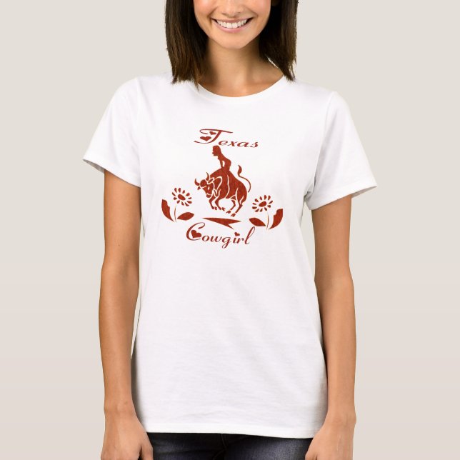 CAMISETA PARTE SUPERIOR DOS ESPAGUETES DA VAQUEIRA DE TEXAS (Frente)