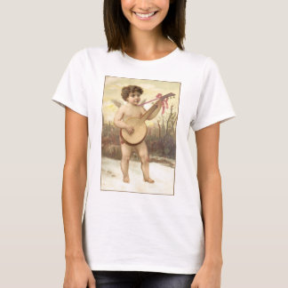 Camiseta Parte superior dos espaguetes das senhoras do anjo