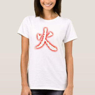 Camiseta Parte superior dos espaguetes de Ladie do Kanji do