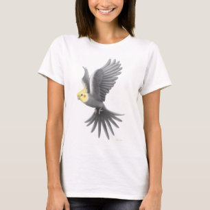 Camiseta Parte superior dos espaguetes do Cockatiel do vôo