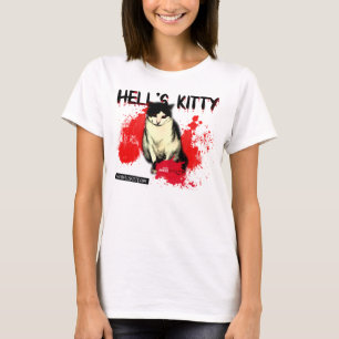 Camiseta Parte superior dos espaguetes do gatinho do