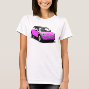 Camiseta Parte superior moderna das senhoras do carro do