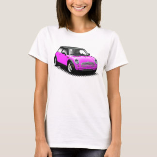 Camiseta Parte superior moderna das senhoras do carro do