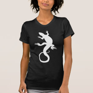 Camiseta Parte superior na moda das senhoras do réptil da