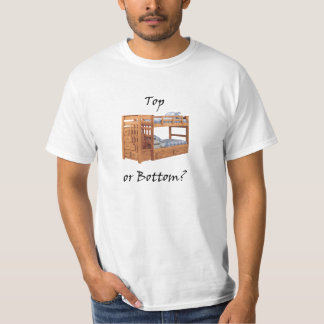 Camiseta Parte superior ou parte inferior?
