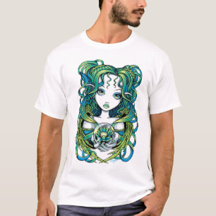 Camiseta Parte superior verde do anjo da água de "Kallan"