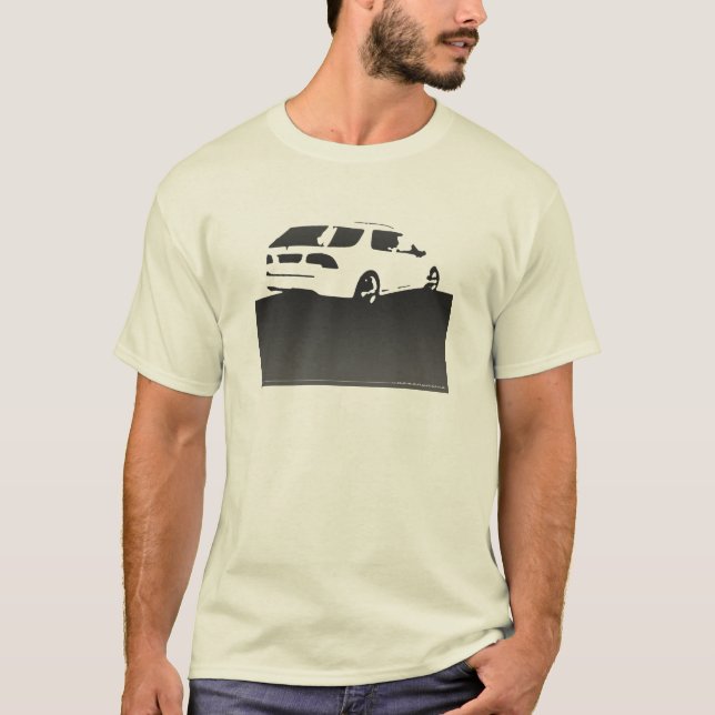 Camiseta Parte traseira Aero de Saab 9-5 - carvão vegetal (Frente)