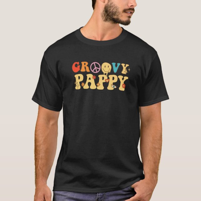 Camiseta Parte Traseira da Pappy Retro-Groovy (Frente)