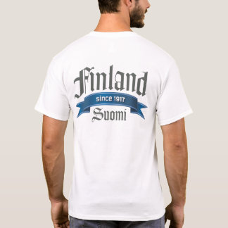 Camiseta Parte traseira de Finlandia desde 1917