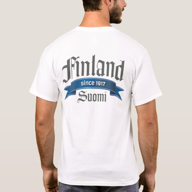 Camiseta Parte traseira de Finlandia desde 1917 (Verso)