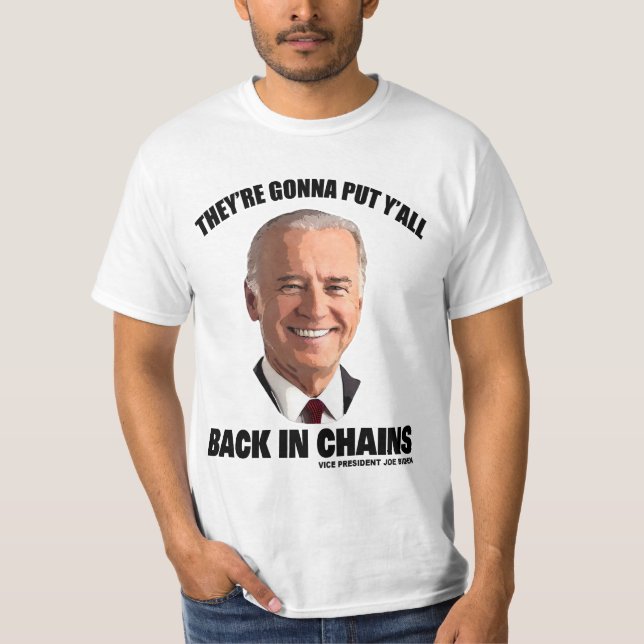 Camiseta Parte traseira de Joe Biden na observação das (Frente)
