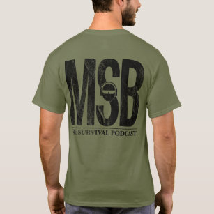 Camiseta Parte traseira do cheio de MSB