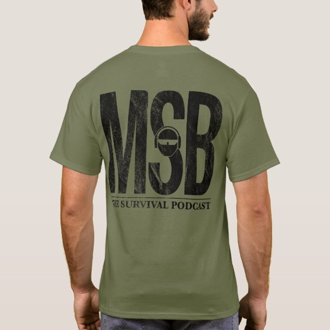 Camiseta Parte traseira do cheio de MSB (Verso)