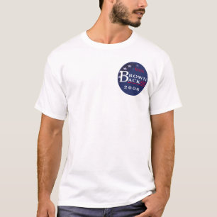 Camiseta Parte traseira retangular do logotipo da parte