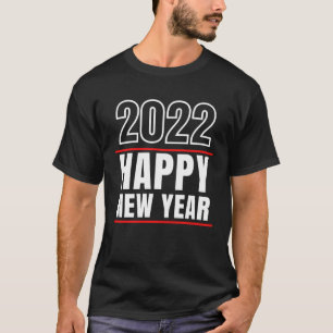 Camiseta Parte Véspera de ano novo do feliz ano novo 2022