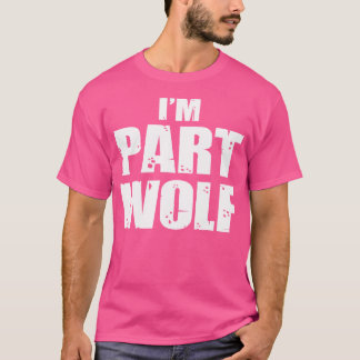 Camiseta Parte Wolf Human Hungry Wild Animal