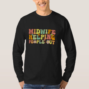 Camiseta Parteira Ajudando as Pessoas, Doula, Enfermeira de