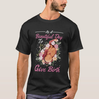 Camiseta Parteira Cute Flowers Baby Catcher Doula