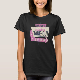 Camiseta Parteira de Enfermeira Parteira de Trabalho de Par