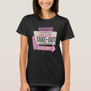 Camiseta Parteira de Enfermeira Parteira de Trabalho de Par