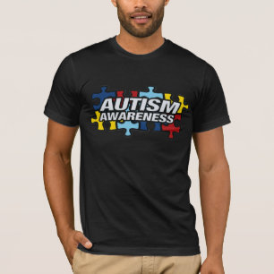 Camiseta Partes do quebra-cabeça da consciência do autismo
