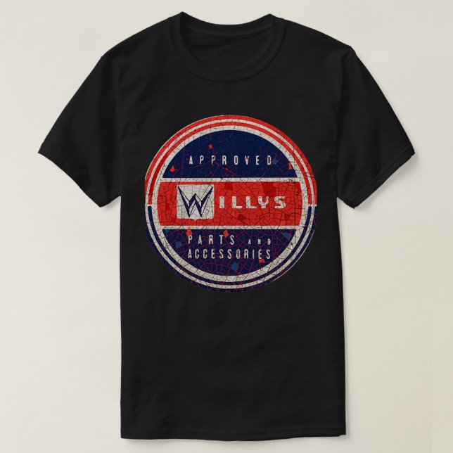 Camiseta Partes e serviço da Willys (Frente do Design)