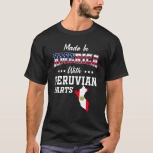 Camiseta Partes Peruanas da América Mapa do Peru Bandeira d