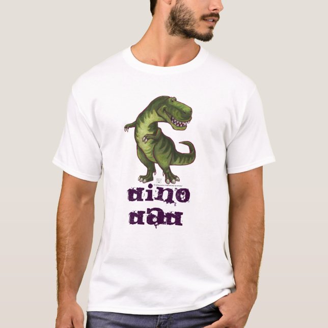 Camiseta Partes superiores da arte do tiranossauro (Frente)