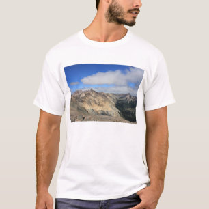 Camiseta Partes superiores da montanha da escala de Andes,