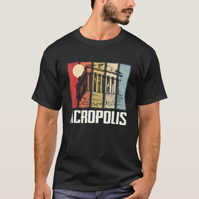 Camiseta Parthênon Acropolis Atenas Grécia da Cidade Grega  (Frente)