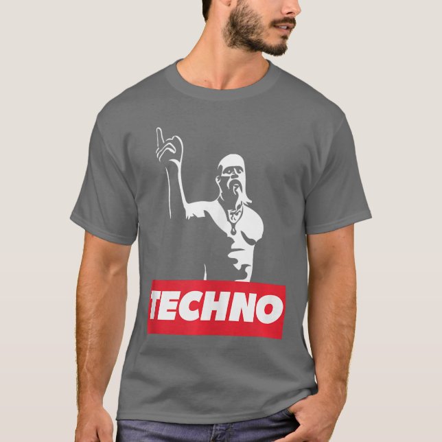 Camiseta participante da festa Techno Viking presente de ra (Frente)