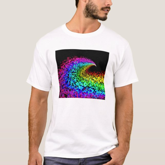 Camiseta Partículas coloridas (Frente)