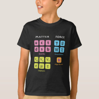 Camiseta Partículas elementares Modelo Padrão Higgs Boson L
