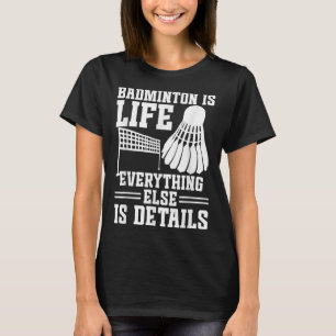 Camiseta Partida de Badminton Petisco É Vida Jogador de Bad