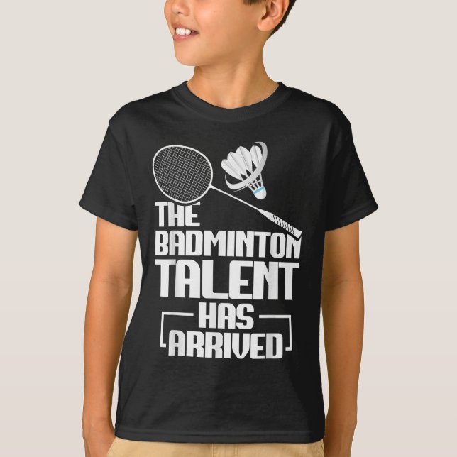 Camiseta Partida de Badminton Talento Shuttle Jogador de Ba (Frente)